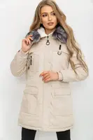 Куртка жен 224R19-02 цвет Светло-бежевый