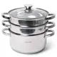 Пароварка 2-х уровневая Kamille KM-5817 24х23.5 см