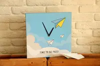 Часы настенные на холсте Time to be free! 35х35х4,2 см CH_O_14I032