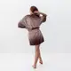 Халат женский из плюшевого велюра Леопард 3447_XL 16074 XL