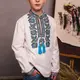 Вишиванка Moderika Борщівка біла з кольоровою вишивкою