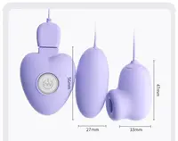 Секс масажери "Flirting vibrator", колір фіолетовий, 10 режимів вібрації