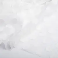 Ткань шифон жаккард Горох белый