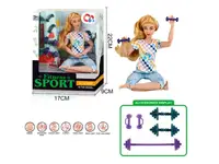 Кукла-фитнес с спортивными аксессуарами, размер 29 см