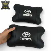Подушки на подголовник Toyota 2шт, Набор подушек в авто Тойота, Автомобильная ортопедическая подушка Тойота
