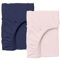Простыни на резинке 180х200х20 набор DARK BLUE/PUDRA