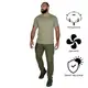 Bavovna Khaki T -Fork (6675), xxxxl