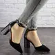 Туфли женские на каблуке Fashion Kenzi 1651 37 размер 24 см Черный