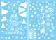 Набор новогодних наклеек на окно Merry Christmas 1 9128 30х43 см 2 листа