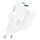 Адаптер сетевой HOCO Lucky dual-port  charger C111A |1USB/1Type-C, 30W/3A, PD/QC|