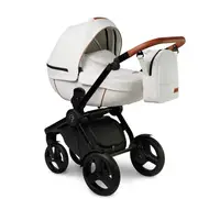 Коляска 2 в 1 Verdi Futuro 06, White Diamond, беж/коричневий