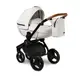 Коляска 2 в 1 Verdi Futuro 06, White Diamond, беж/коричневий
