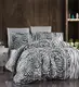 Постельное белье сатин First Choice Cotton Satin Leopard Black Турция евро 200х220см