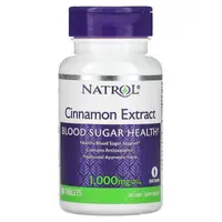 Натуральная добавка Natrol Cinnamon Extract 1000 mg, 80 таблеток