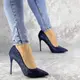 Туфли женские на каблуке Fashion Ollie 2145 40 размер 25,5 см Синий