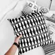 Подушка декоративная Soft Black and white ornament 45х45 см (45PST_FLORA009)