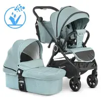 Коляска универсальная 2в1 ME 1085 SAGA Denim Ash
Blue голубой