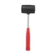 Киянка резиновая 340г. черная резина, металлическая ручка INTERTOOL HT-0229