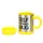 Чашка с вентилятором для размешивания сахара Self Stirring Mug Yellow
