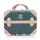 Бьюти-кейс Semi Line 10L Green-Navy (T5838-1)