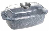 Гусятниця з кришкою Ofenbach Vizo KM-100517 32х10.5 см 5.5 л сіра