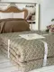 Zeynep koyu kahve вязаный акриловый плед. Romeo Home Турция.