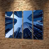 Модульные картины триптих, на Холсте нат., 90x110 см, (90x25-4)