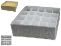 Ящик-органайзер для хранения белья Stenson 32321220-ROYAL-grey 20 отделений серый