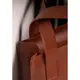 Кожаная женская сумка шоппер Бэтси с карманом светло-коричневая Краст