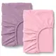 Набор простыни на резинке в детскую кроватку 60х120 фланель BLUSH VIOLET