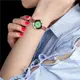 ☄Часы Pollock Jewel Green круглые кварцевые женские стальные аксессуар для девушек
