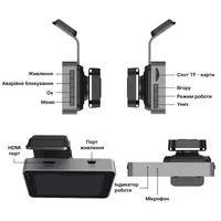 Відеореєстратор для авто Light Dual Lens Vihicle BlackBOX DVR з камерою заднього виду Y11ANDB