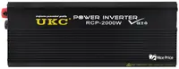 Профессиональный преобразователь инвертор UKC 12V-220V RCP-2000W + USB Black (4146)