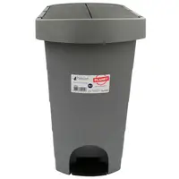 Відро з педаллю Planet Pelican 20 л сіро-чорне