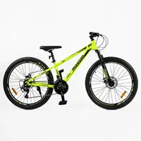 Велосипед Спортивный 26 дюймов Corso PHANTOM» PH-183 оборудование SunRun стальная рама 13 дюймов 21 скорость. Black and Yellow (180125)