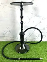 Кальян 2x2 Hookah V1.1 Dark – из нержавеющей стали с деревянным декором из ореха и чёрным дизайном