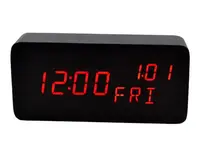 Настольные часы с красной подсветкой VST-862W-1 CG10 PR3