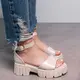 Женские босоножки Fashion Callie 3607 41 размер 25,5 см Бежевый