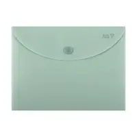 Папка-конверт на кнопке В6 YES Fusion Turquoise 492422 19х14 см