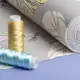 Ткань сатин для постельного белья хлопок 2,4 м папороть беж