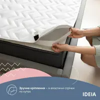 Наматрасник защитный NORDIC СOMFORT 180х200 см IDEIA пл 150 с резинками по углам антиаллергенный белый