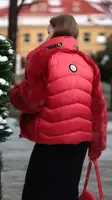 Куртка жіноча зимова червона П1006