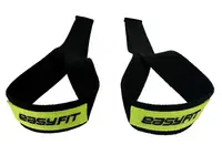 Лямки атлетичні EasyFit Delta Long для станової тяги чорні