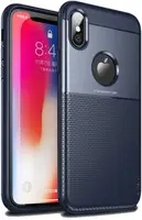 Чехол-накладка Ipaky Shield Series/Elegant Grid Design TPU Hybrid Case Apple iPhone XS Blue