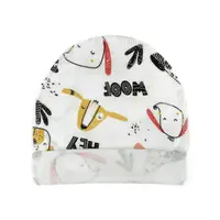 Шапочка для младенцев с подворотом с собачками Woof