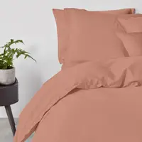 Полуторна постільна білизна з простирадлом на резинці COPPER CS4