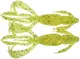 1551-10-71 Силикон Keitech Crazy Flapper 4.4" pal#01 chartreuseredflake
