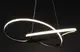 Люстра светодиодная подвесная LED светильник для квартиры на потолок лэд 27497 Черный 30-150х52х52 см.