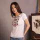 Вышиванка женская Moderika Floral белая с красными цветами S