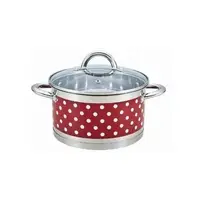 Кастрюля со стеклянной крышкой Bohmann BH-0127-18-red 2.5 л 18 см